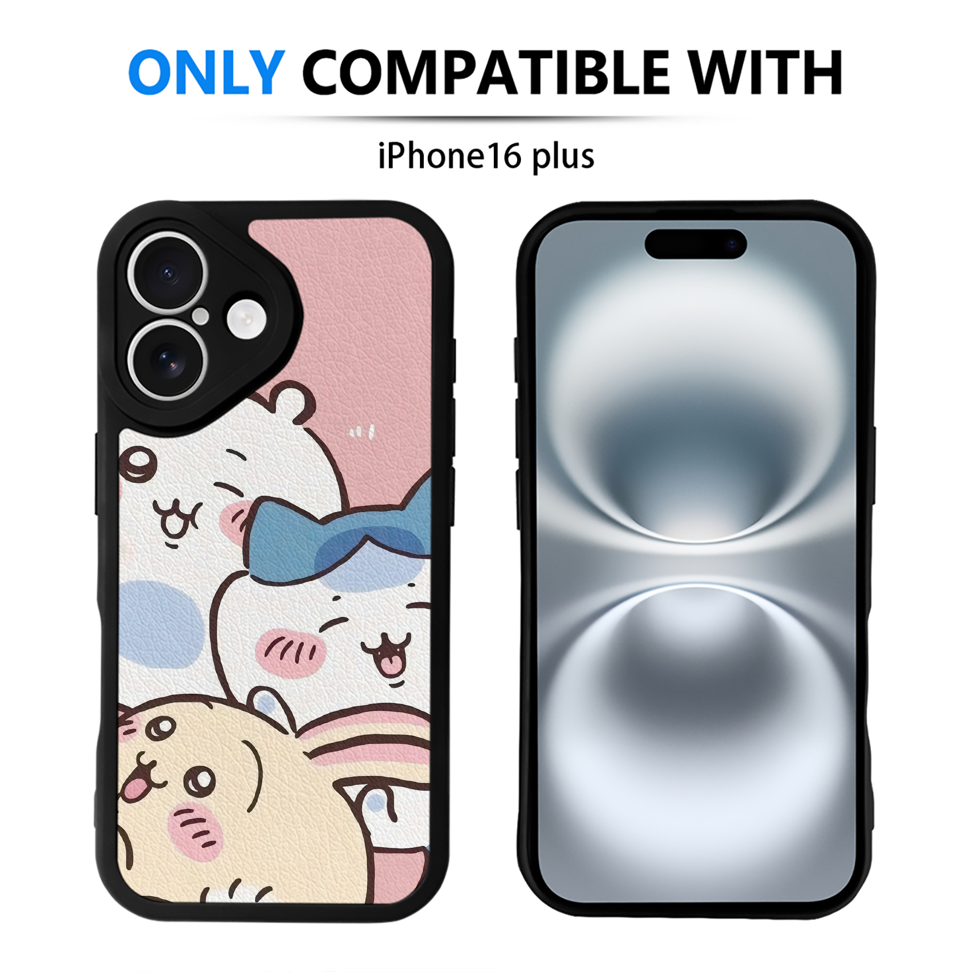 （画像用） ちいかわ Chii-kawa 【iPhone 16シリーズ対応】シリコンスマホケース（レザー調） 材質：シリコン